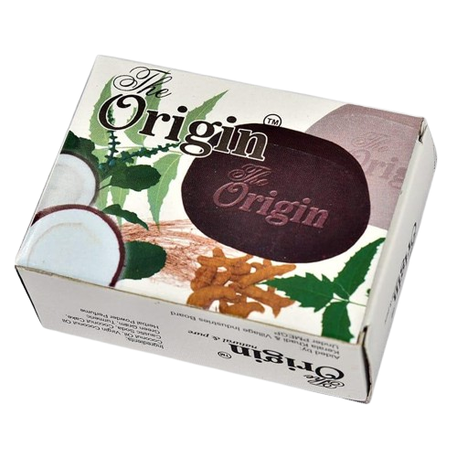 Origin 125 GRM (Box) Coconut oil Handmade Natural Pure soap(Pack of 3)