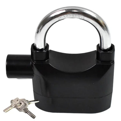 Waterproof Siren Alarm Padlock  Anti-Theft Security Lock with 3 Keys ( default, Standard ).