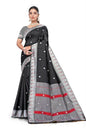 Cotton Saree  The Maharashtrian Black Elegance Collection ( black, OS )