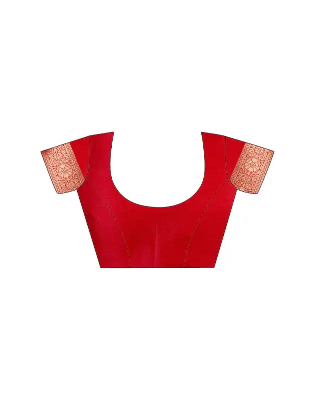 Jacquard Saree  Everyday Elegance Collection ( red, OS )