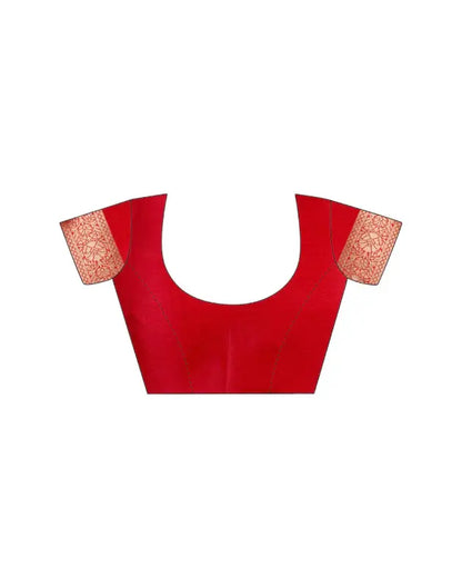 Jacquard Saree  Everyday Elegance Collection ( red, OS )