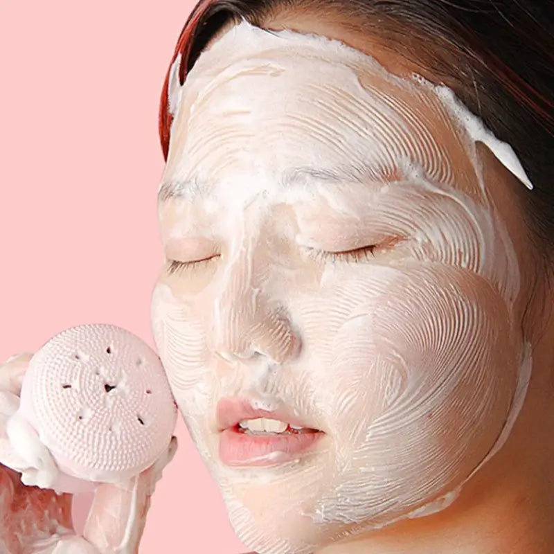 Cute Octopus Silicone Facial Cleansing Brush – Face Scrubber Massager Tool