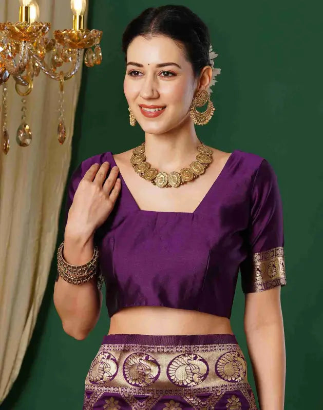 Jacquard Saree  Royal Heritage Collection Jacquard Saree â€“ Design A370 ( wine, OS )