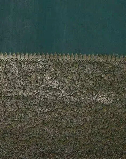 Jacquard Saree  Emerald Elegance Collection ( green, OS )