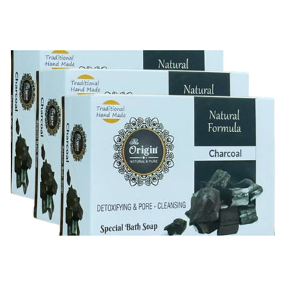 charcoal 75gm coconut oil handmade natural pure soap pack of 3 detoxifying