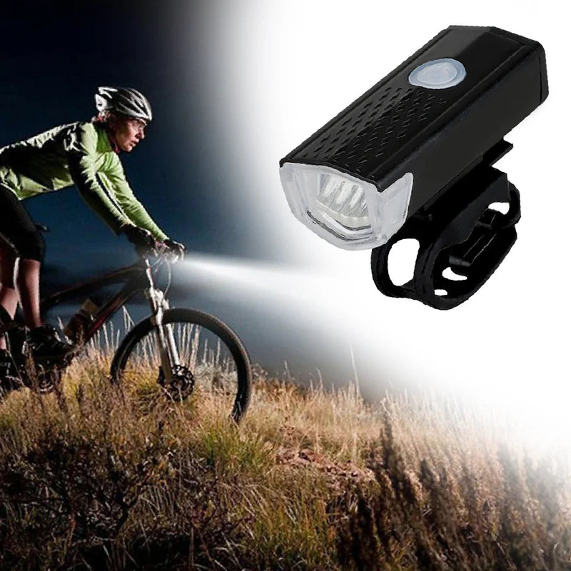 USB Rechargeable 400 Lumen Bicycle Front Headlight Cycle Light Set