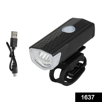 USB Rechargeable 400 Lumen Bicycle Front Headlight Cycle Light Set