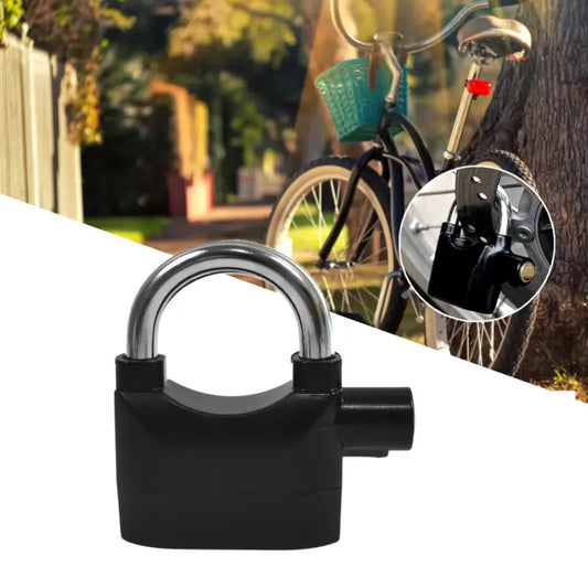 Waterproof Siren Alarm Padlock Anti-Theft Security Lock with 3 Keys ( default, Standard ).
