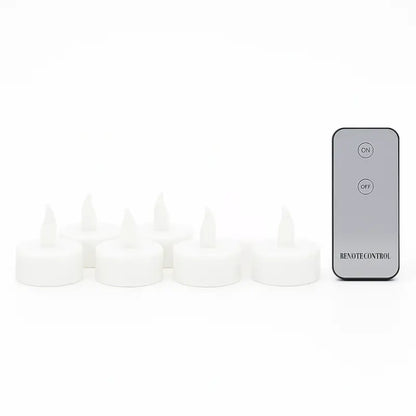 Premium 6 Piece LED Flameless Candle Light Set with Remote Control – Decorative Tealight Candles for Home & Festivals