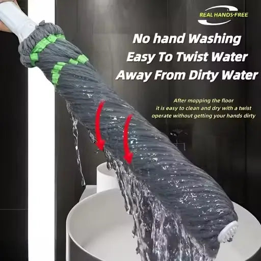 Microfiber Twist Mop with Extendable Handle