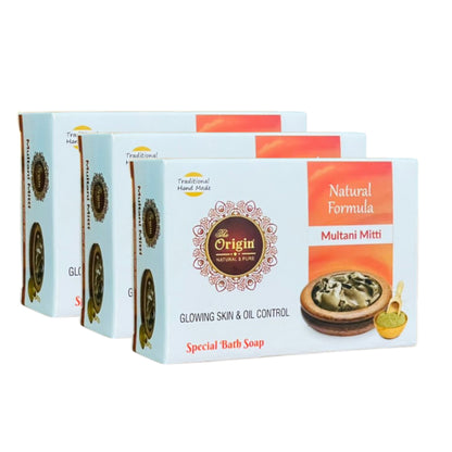 multani mitti 75gm coconut oil handmade natural pure soap pack of 3 glowing skin