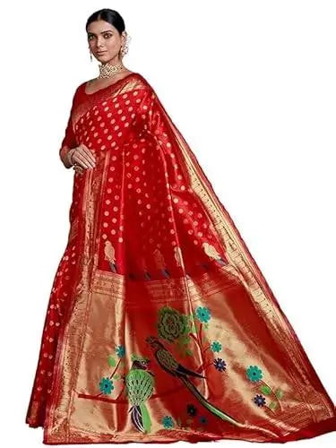 Silk Saree  The Royal Radiance Collection ( red, OS )