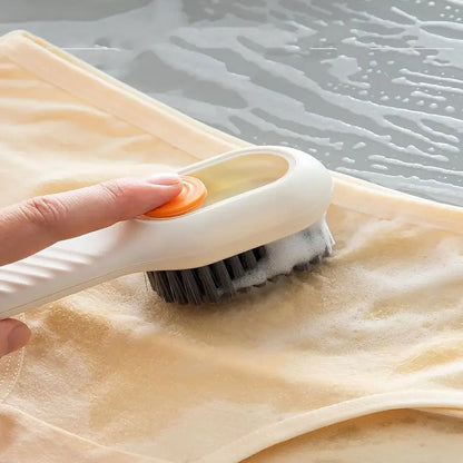 Multifunctional Scrubbing Brush with Liquid Soap Dispenser – Shoe & Clothes Cleaning