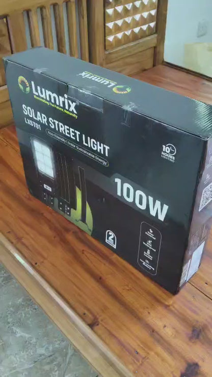 Lumrix Solar Street Light 60W – Waterproof Outdoor Sensor Light | Japan Technology | 2 Years Warranty