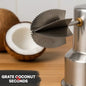 Supermom Stainless Steel Coconut Scraper with Vacuum Base â€“ Manual Hand-Operated Coconut Grater for Kitchen Use â€“ 1 Pc ( default, Standard )