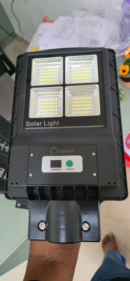 Lumrix Solar Street Light 100W – Waterproof Outdoor Sensor Light | Japan Technology | 2 Years Warranty