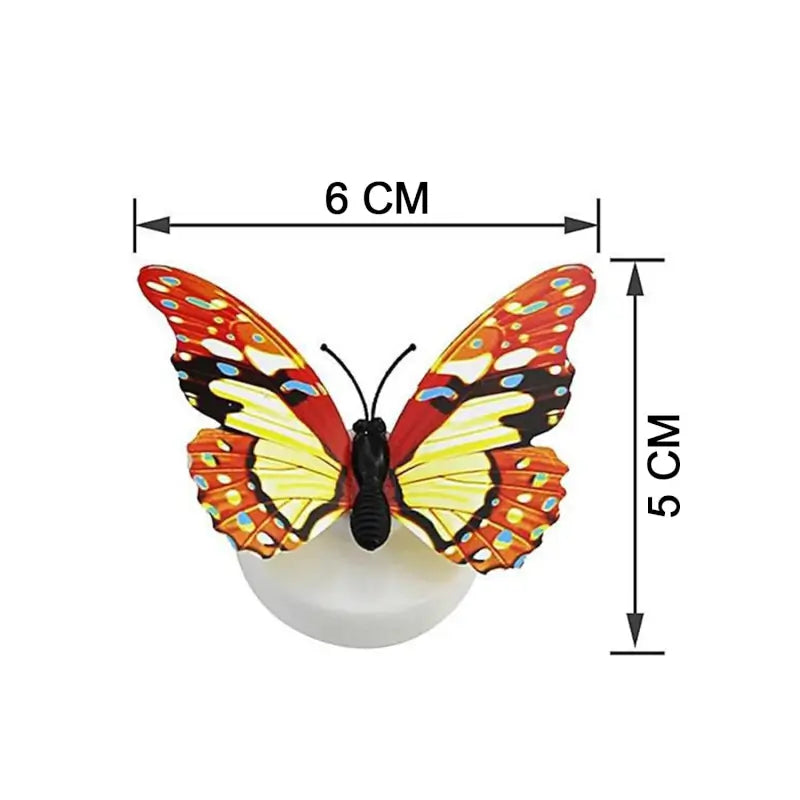 Butterfly 3D Night Lamp â€“ Multicolor Illusion LED Lamp for Bedroom, Drawing Room & Kids ( default, OS )