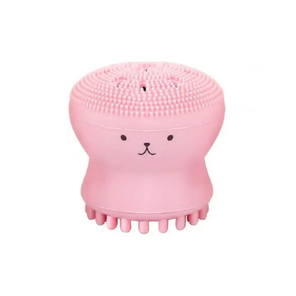 Cute Octopus Silicone Facial Cleansing Brush – Face Scrubber Massager Tool