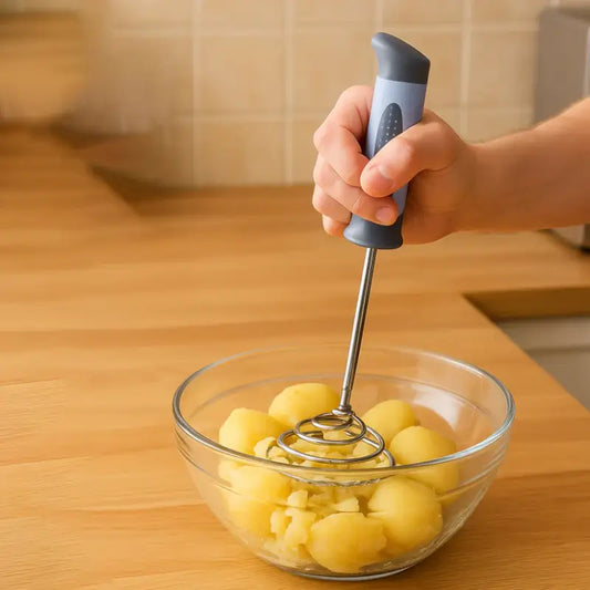 Spring O Masher Heavy Duty Stainless Steel Potato & Vegetable Masher – Kitchen Food Masher Tool