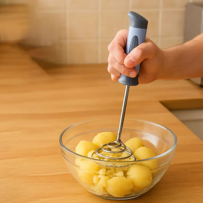 Spring O Masher Heavy Duty Stainless Steel Potato & Vegetable Masher – Kitchen Food Masher Tool
