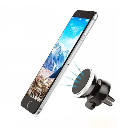 Universal magnetic car mobile holder - Non-Slip Base, Durable Plastic, Compact Mini Size